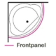 Frontpanel hörnbadkar